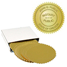 Gold Embossing Labels