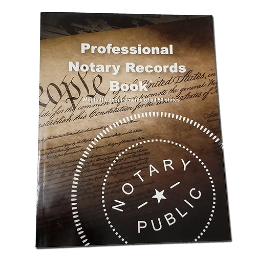 Professional Notary Records Book