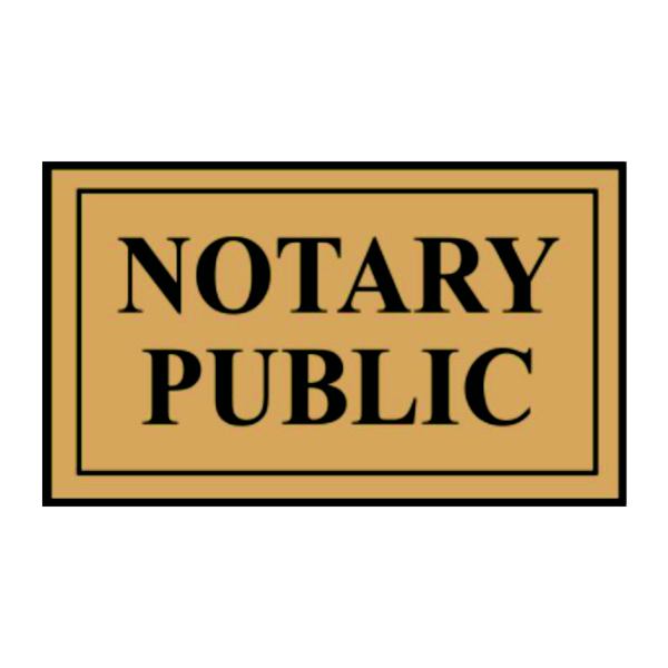 5&quot; x 7&quot; Notary Public Sign